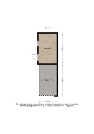 Floorplan - Oerdijk 62, 7433 AB Schalkhaar